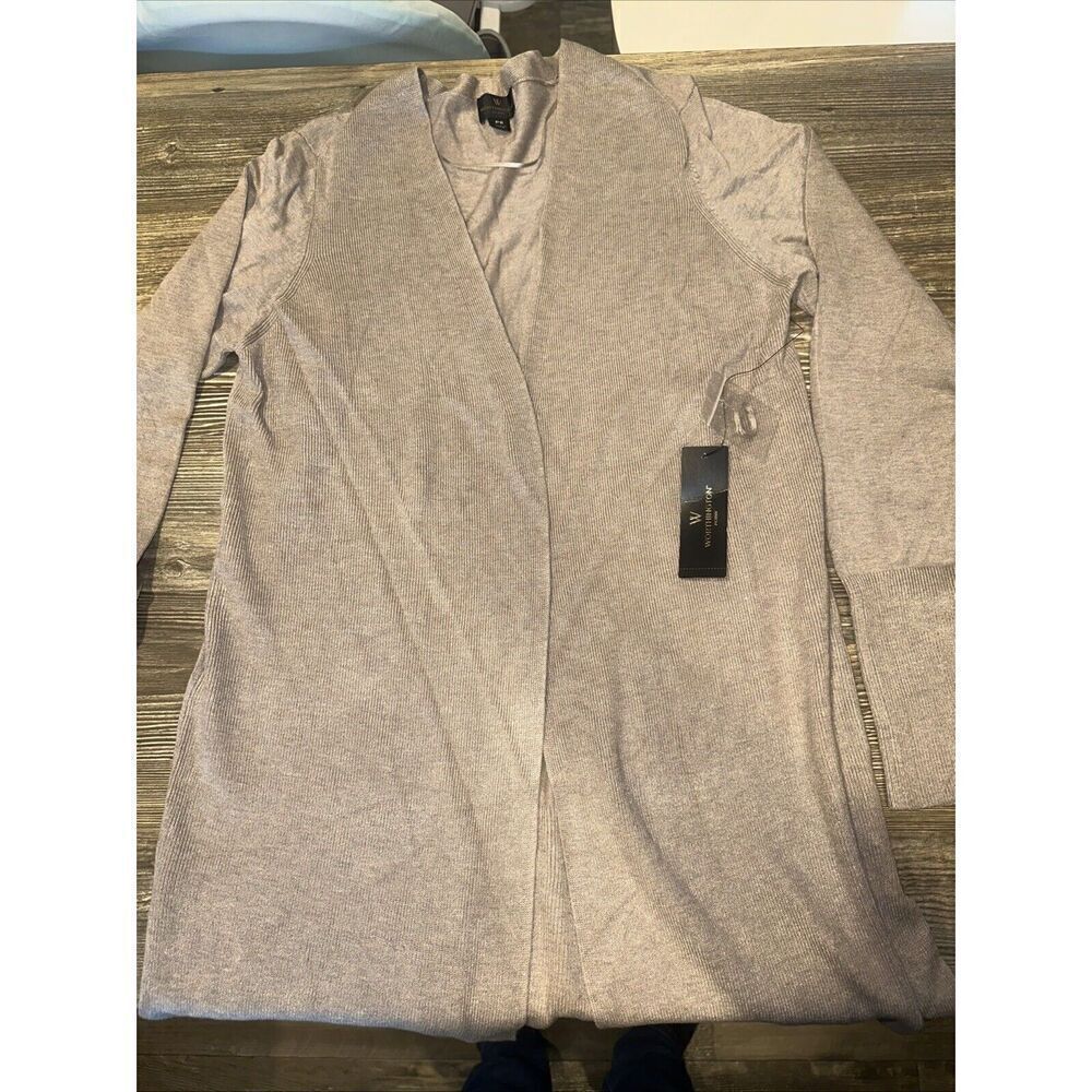 Worthington Women's Almond Heather Open Cardigan. Size PS. NWT. $44.00. 10